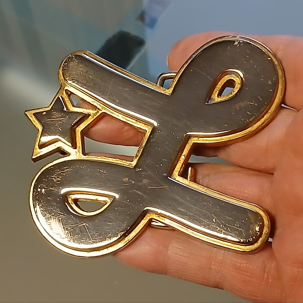 Silver Tone LRG Belt Buckle